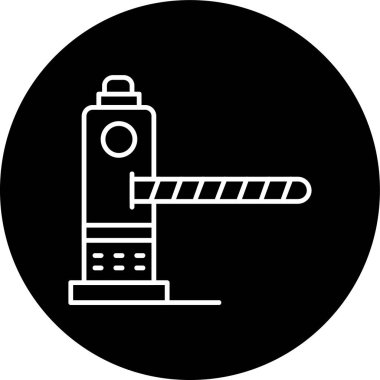 Bariyer çizgisi ters çevrilmiş. Web Kullanımı için Vektör İllüstrasyonu