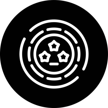 Stars Line inverted circle. Vector Illustration For Web Use