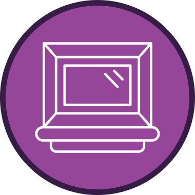 Pencere Çizgisi çoklu daire. Web Kullanımı için Vektör İllüstrasyonu