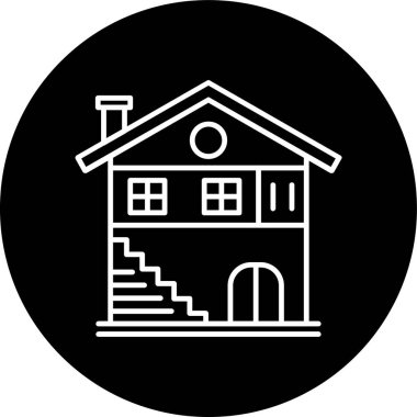 Bodrum katı dairesi ters dönmüş. Web Kullanımı için Vektör İllüstrasyonu