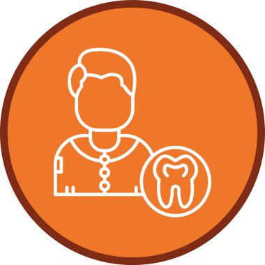 Teeth Line multi circle. Vector Illustration For Web Use