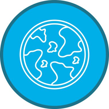 Dünya Çizgisi çoklu dairesi. Web Kullanımı için Vektör İllüstrasyonu