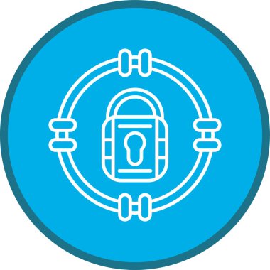 Target Line multi circle. Vector Illustration For Web Use