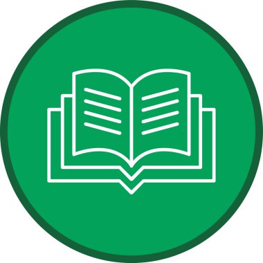 Kitap Hattı 'nın çoklu çemberi açık. Web Kullanımı için Vektör İllüstrasyonu