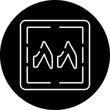 Thamaniya wa Thamaniyaun Line inverted circle. Vector Illustration For Web Use