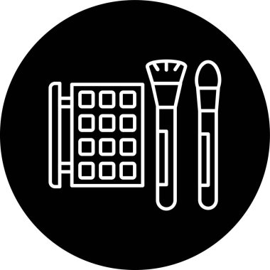 Göz Gölgesi Hattı ters dönmüş. Web Kullanımı için Vektör İllüstrasyonu