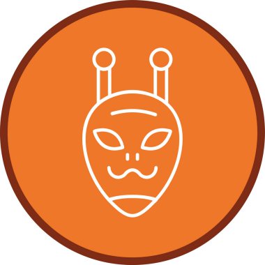 Uzaylı Hattı çoklu dairesi. Web Kullanımı için Vektör İllüstrasyonu