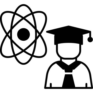 Atom. Web Kullanımı için Vektör İllüstrasyonu