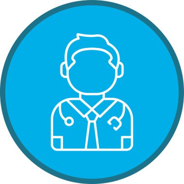 Doctor Line multi circle. Vector Illustration For Web Use