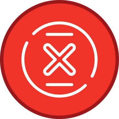 X Hattı çoklu daire. Web Kullanımı için Vektör İllüstrasyonu