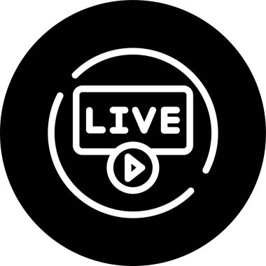 Canlı Hat ters döngü. Web Kullanımı için Vektör İllüstrasyonu