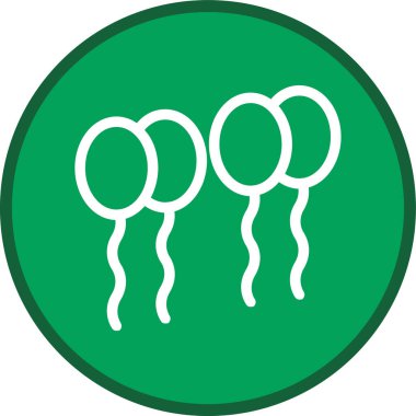 Balon Hattı çok daireli. Web Kullanımı için Vektör İllüstrasyonu