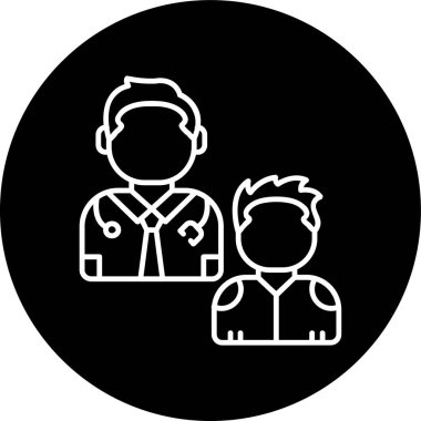 Doktor Ziyaretçi Hattı ters dönmüş. Web Kullanımı için Vektör İllüstrasyonu