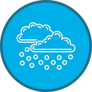 Bulutlar Çizgisi çoklu daire. Web Kullanımı için Vektör İllüstrasyonu