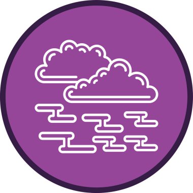 Haze Line multi circle. Vector Illustration For Web Use