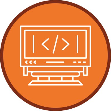 Coding Line multi circle. Vector Illustration For Web Use