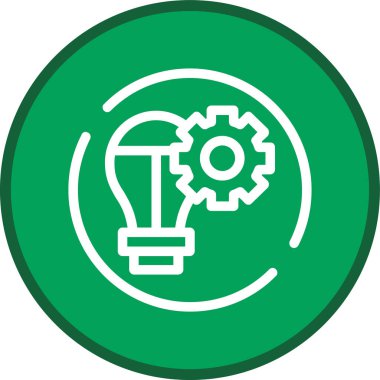 Lightbulb-setting Line multi circle. Vector Illustration For Web Use