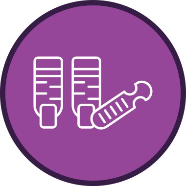 Nail Dosya Hattı çoklu daire. Web Kullanımı için Vektör İllüstrasyonu