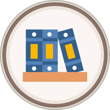 Düz ciltli çıkartma. Web Kullanımı için Vektör İllüstrasyonu