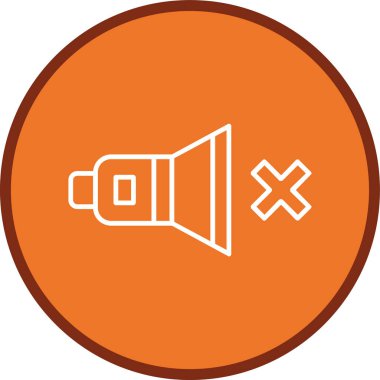 Mute Line multi circle. Vector Illustration For Web Use