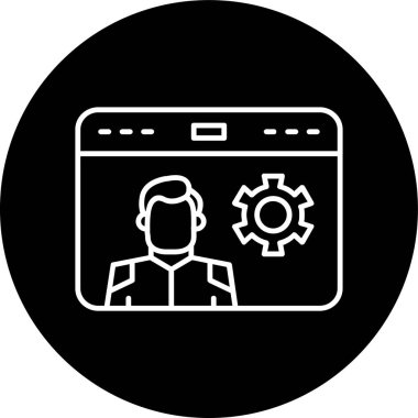 SEO Uzman Hattı ters çevrildi. Web Kullanımı için Vektör İllüstrasyonu