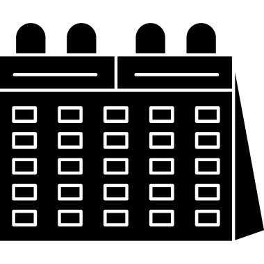 Takvim. Web Kullanımı için Vektör İllüstrasyonu