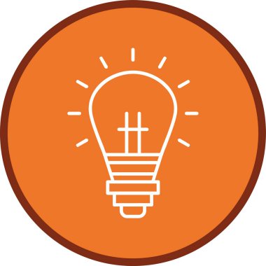 Ampul Hattı çoklu daire. Web Kullanımı için Vektör İllüstrasyonu