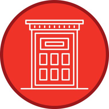 Door Line multi circle. Vector Illustration For Web Use