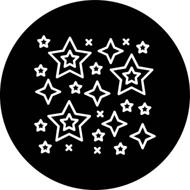 Stars Line ters döngü. Web Kullanımı için Vektör İllüstrasyonu