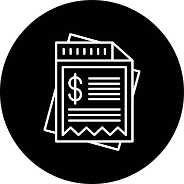 Alım Hattı ters çevrilmiş çember. Web Kullanımı için Vektör İllüstrasyonu