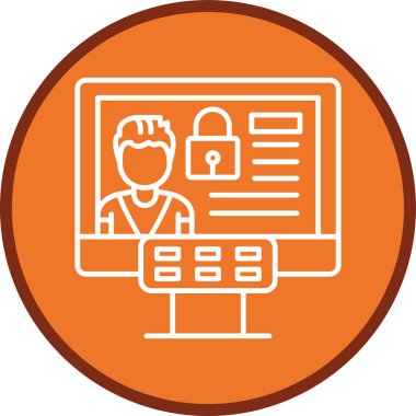 Kat Hat Çoklu Çemberine Erişim. Web Kullanımı için Vektör İllüstrasyonu