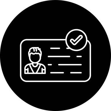 Kimlik Doğrulama Hattı ters çevrildi. Web Kullanımı için Vektör İllüstrasyonu