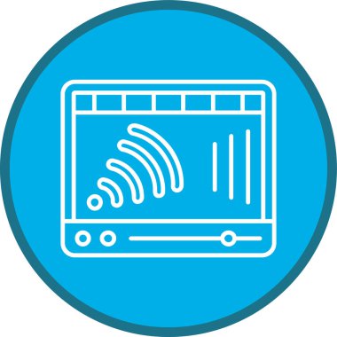 Video Hattı çoklu daire. Web Kullanımı için Vektör İllüstrasyonu