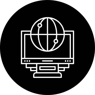 Tarayıcı Hattı ters çevrildi. Web Kullanımı için Vektör İllüstrasyonu