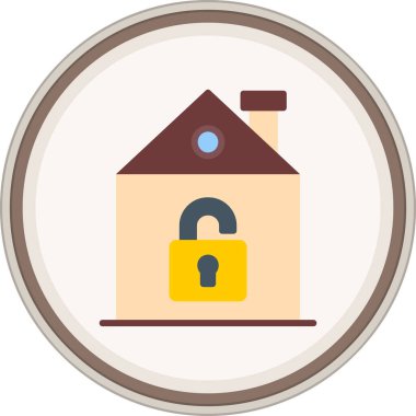 Düz etiketi aç. Web Kullanımı için Vektör İllüstrasyonu