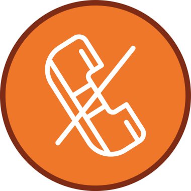 Telefon ve Hat çok daireli. Web Kullanımı için Vektör İllüstrasyonu