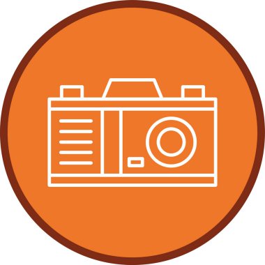 Photo Camera Line multi circle. Vector Illustration For Web Use