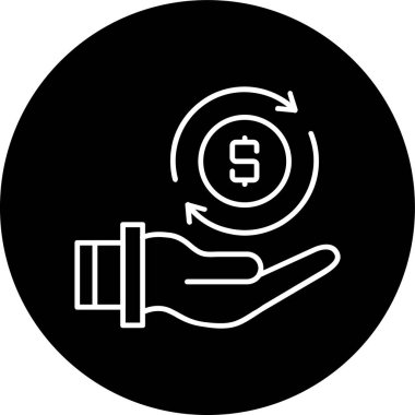 Yatırım Hattı Dönüşü ters çevrildi. Web Kullanımı için Vektör İllüstrasyonu