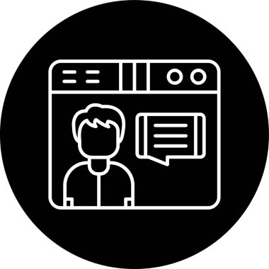 Çevrimiçi İletişim Hattı ters çevrildi. Web Kullanımı için Vektör İllüstrasyonu