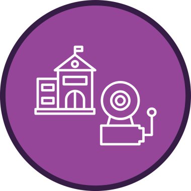 Okul Çan Hattı çoklu daire. Web Kullanımı için Vektör İllüstrasyonu