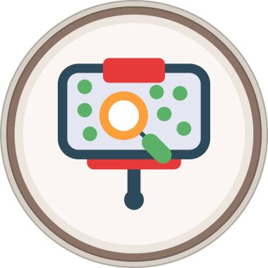 Sunum Flat etiketi. Web Kullanımı için Vektör İllüstrasyonu