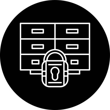 Kabine Hattı ters çevrilmiş. Web Kullanımı için Vektör İllüstrasyonu