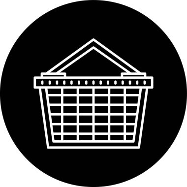 Basket Çizgisi ters dönmüş çember. Web Kullanımı için Vektör İllüstrasyonu