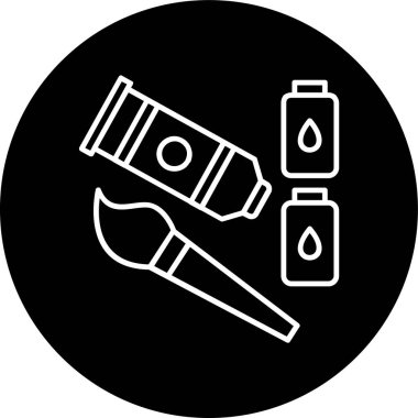 Boya Çizgisi ters çevrilmiş daire. Web Kullanımı için Vektör İllüstrasyonu