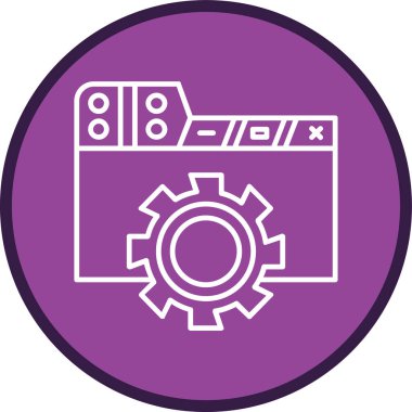 Web Page Line multi circle. Vector Illustration For Web Use