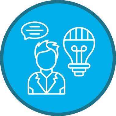 Fikir Hattı çoklu daire. Web Kullanımı için Vektör İllüstrasyonu