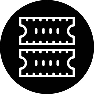 Hafıza Satırı ters çevrilmiş çember. Web Kullanımı için Vektör İllüstrasyonu