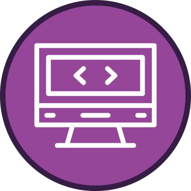 Kod Satırı çoklu çemberini göster. Web Kullanımı için Vektör İllüstrasyonu