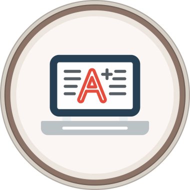 Düz notlu çıkartma. Web Kullanımı için Vektör İllüstrasyonu