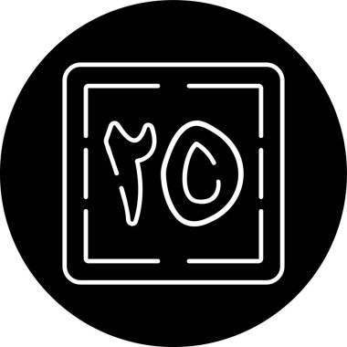 Khamsa wa Ishrun Hattı ters çevrildi. Web Kullanımı için Vektör İllüstrasyonu